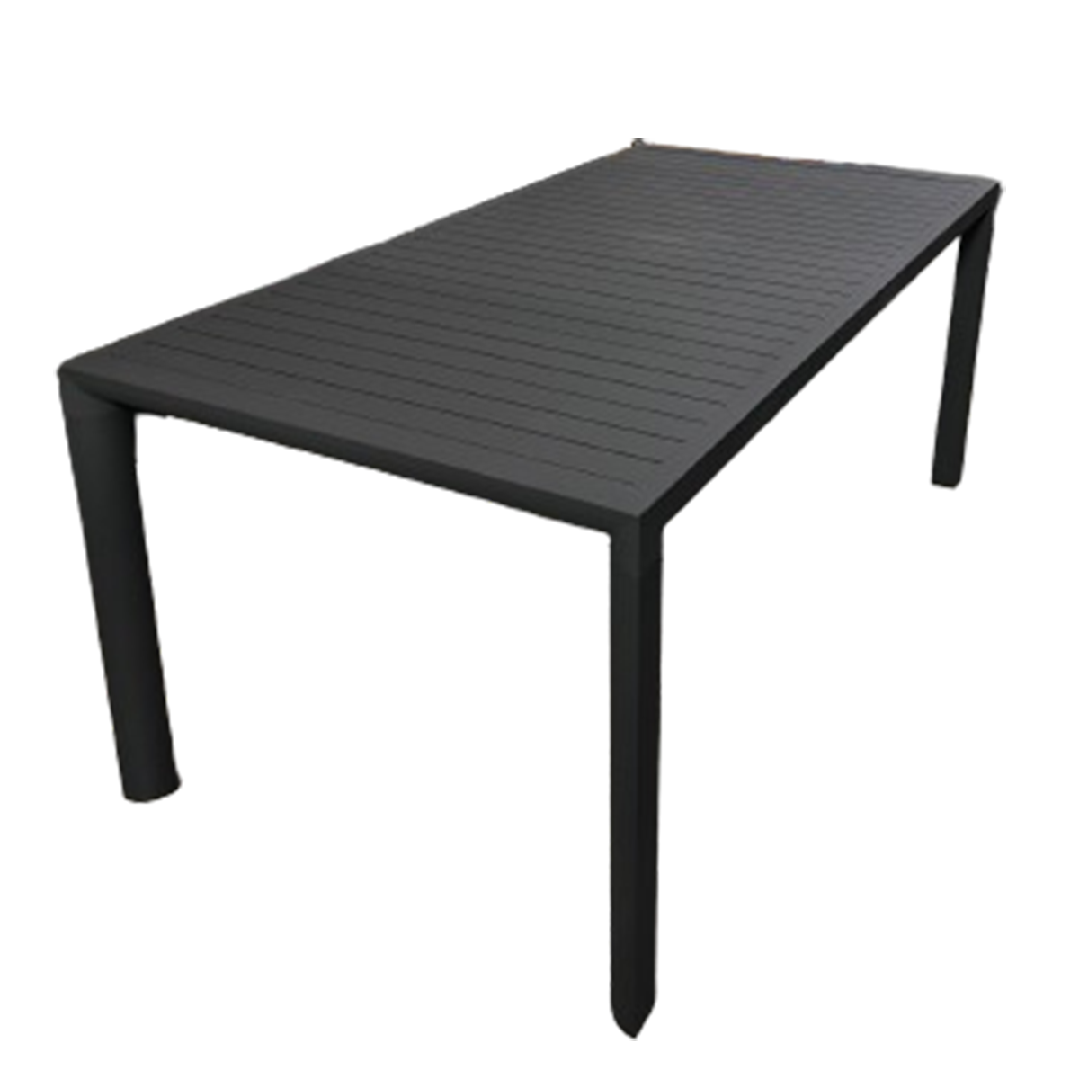 L.H GARDEN ALUMINUM TABLE 180X90X75CM DARK GRAY