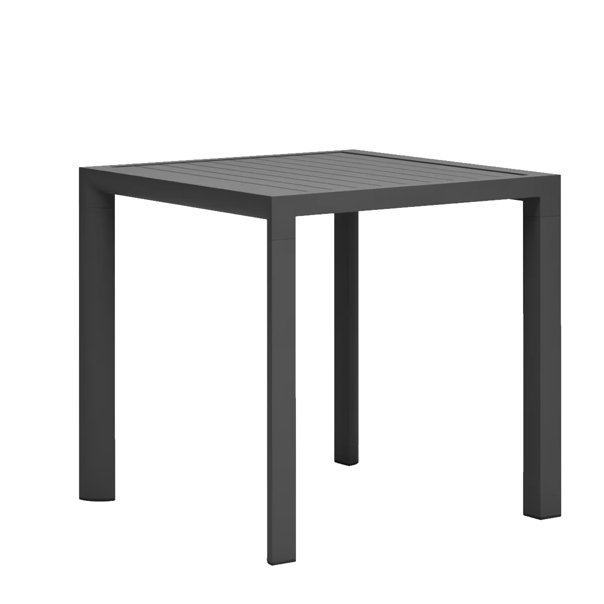L.H GARDEN ALUMINUM TABLE 77X77X75CM DARK GRAY