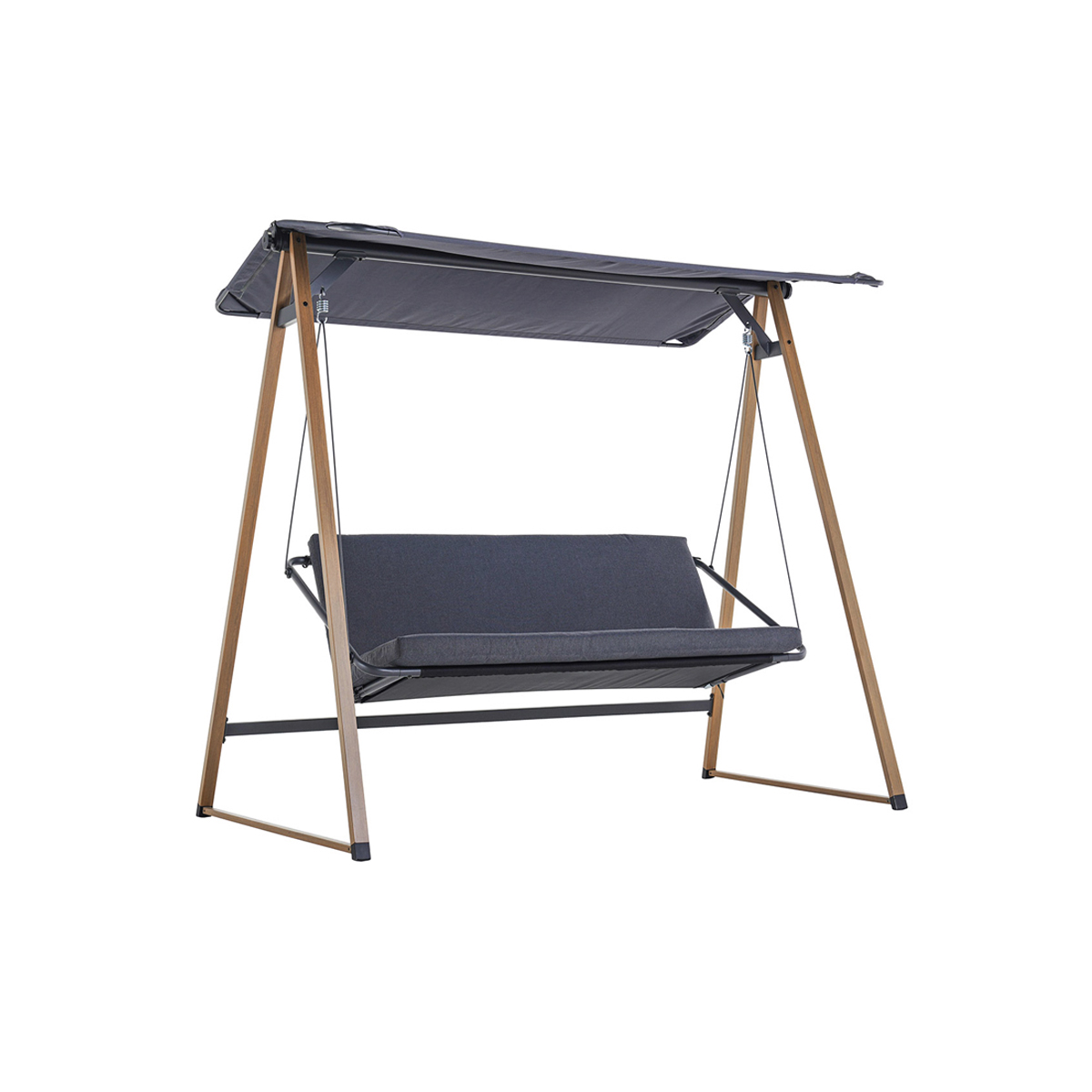 ECLIPSE ROCKING 3-SEAT BENCH DARK GRAY