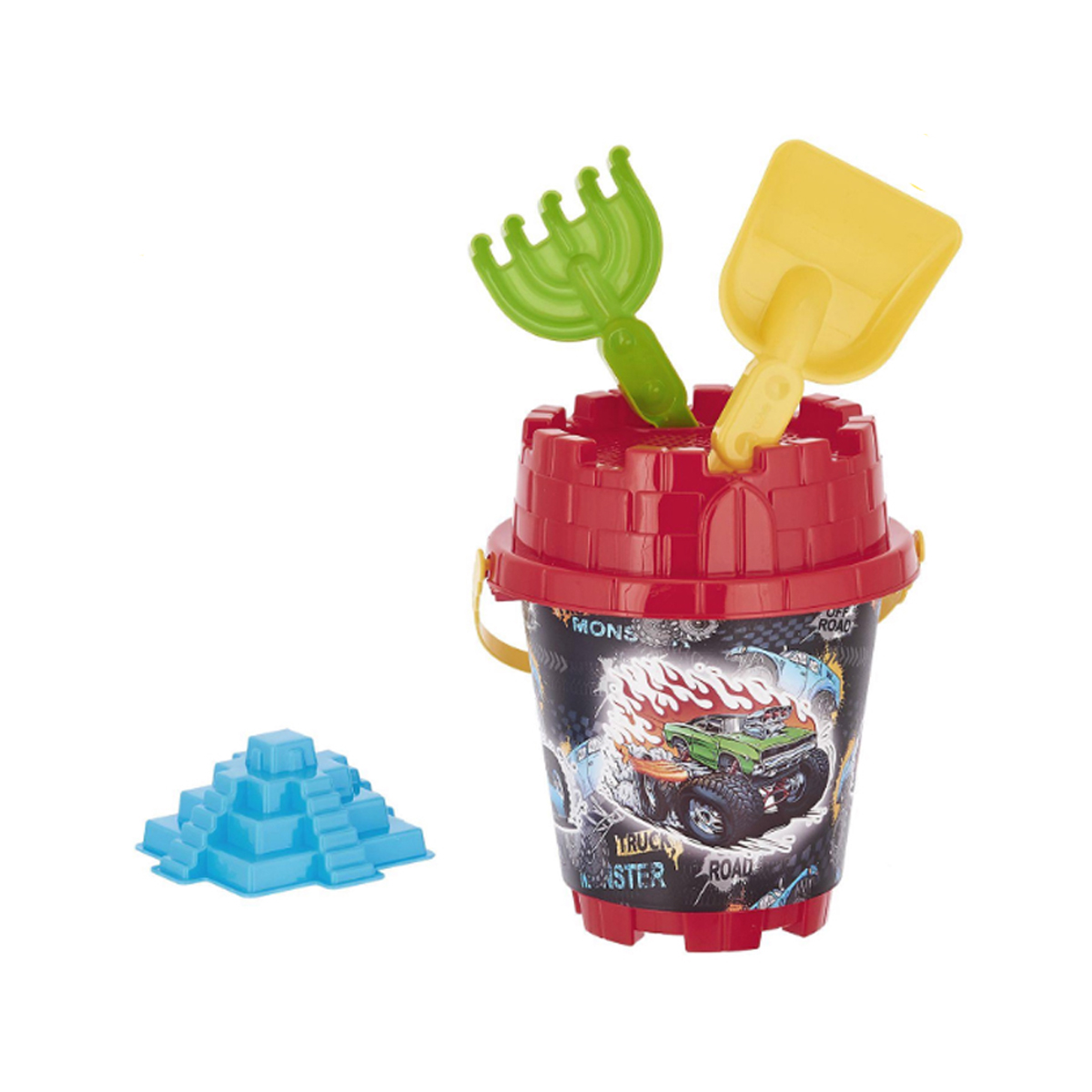 BUCKET WITH BEACH ACCESSORIES CARS