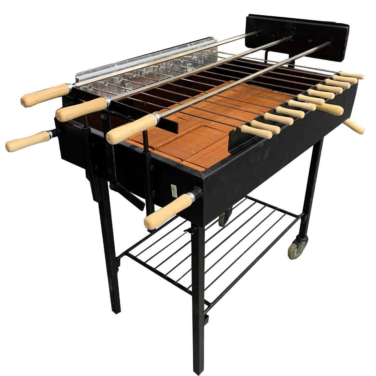 CHARCOAL BBQ MRD 80 X 50 X 72CM SET WITH FIREBRICKS