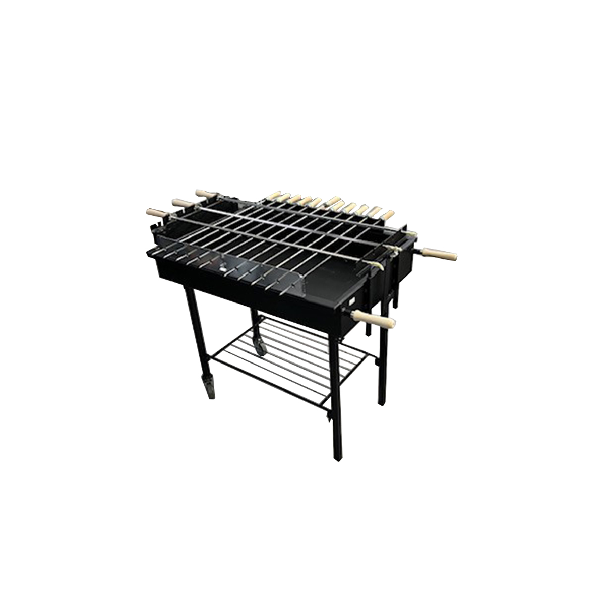 COAL BARBECUE CHEROKE WITH 3 SOUVLA GEAR, 10 SKEWERS 4MM