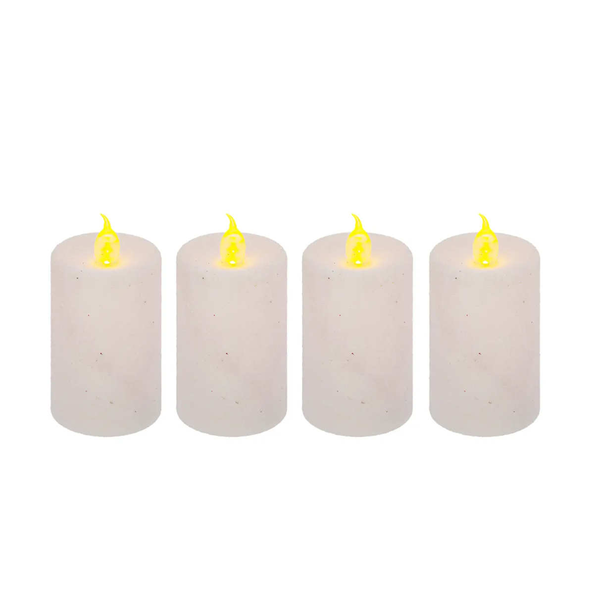 LED CANDLE 4PCS 4X8CM WHITE