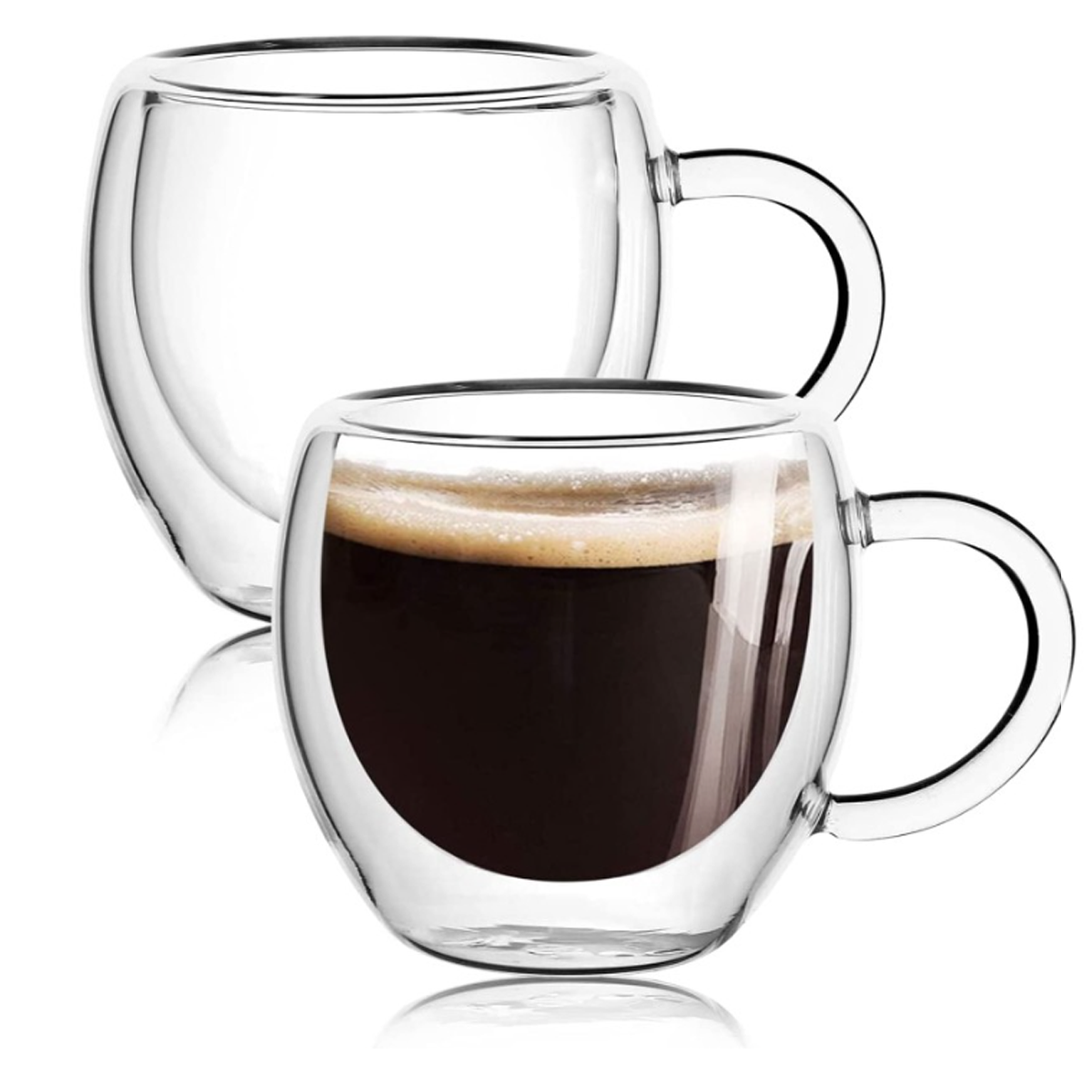 GLASS CUP WITH DOUBLE GLASS