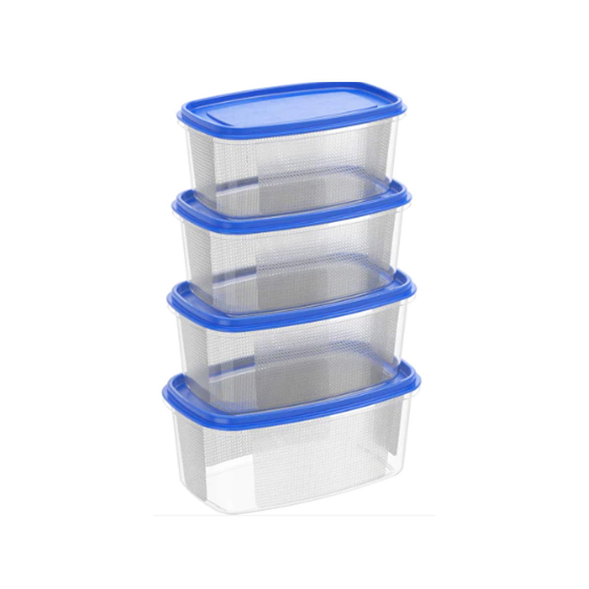 FOOD SAVER OVAL SET 4 PCS PLASTIC