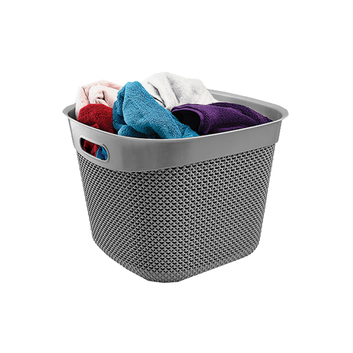 CLOTHES BASKET 42X42X32CM PLASTIC