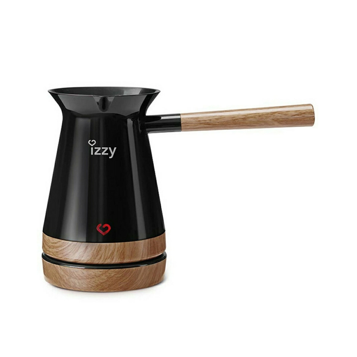 IZZY BLACK CYPRUS COFFEE ELECTRIC BRICK WITH OAK DETAILS