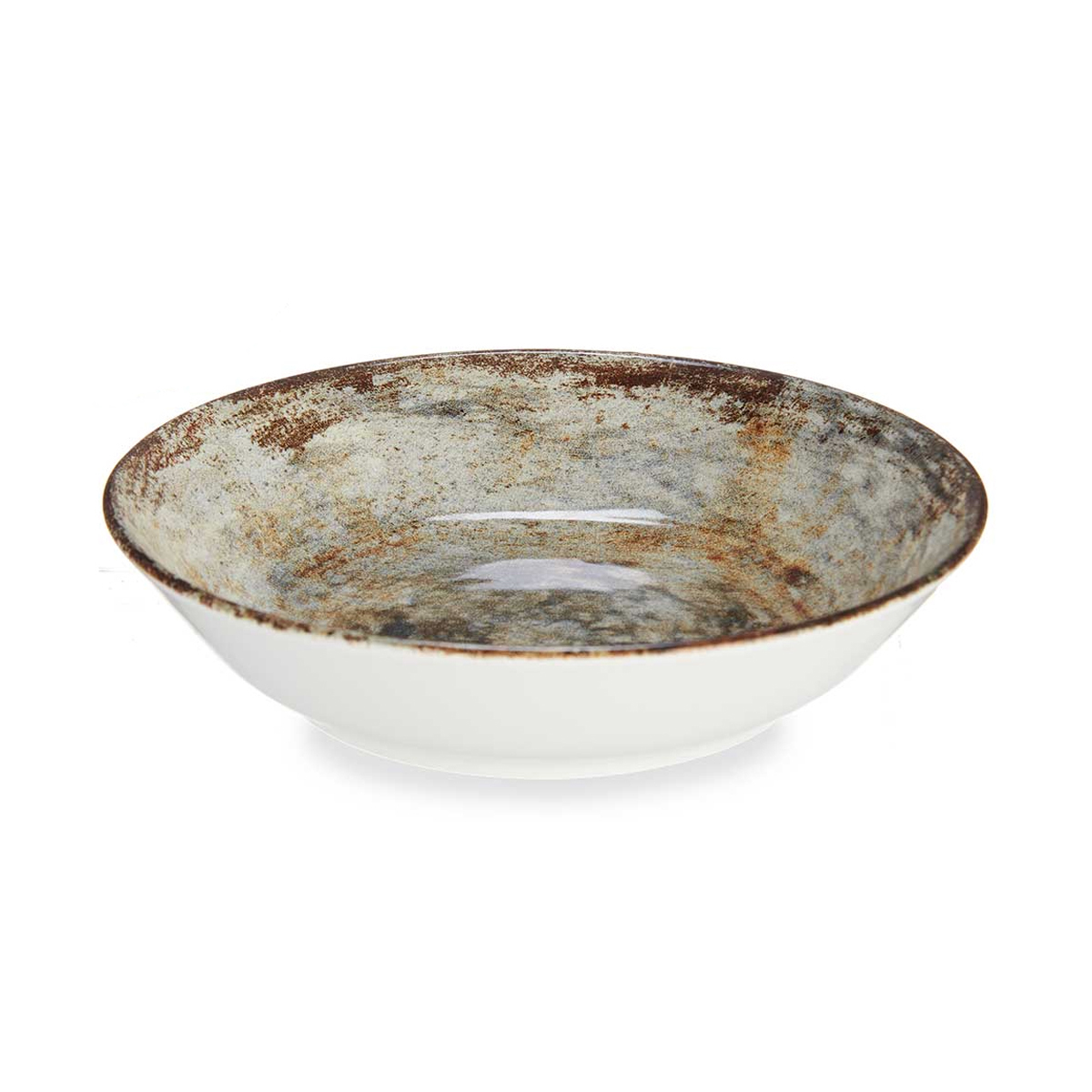 ΠΙΑΤΟ ΒΑΘΥ ΠΟΡΣΕΛΑΝΗΣ 21CM STONE BROWN