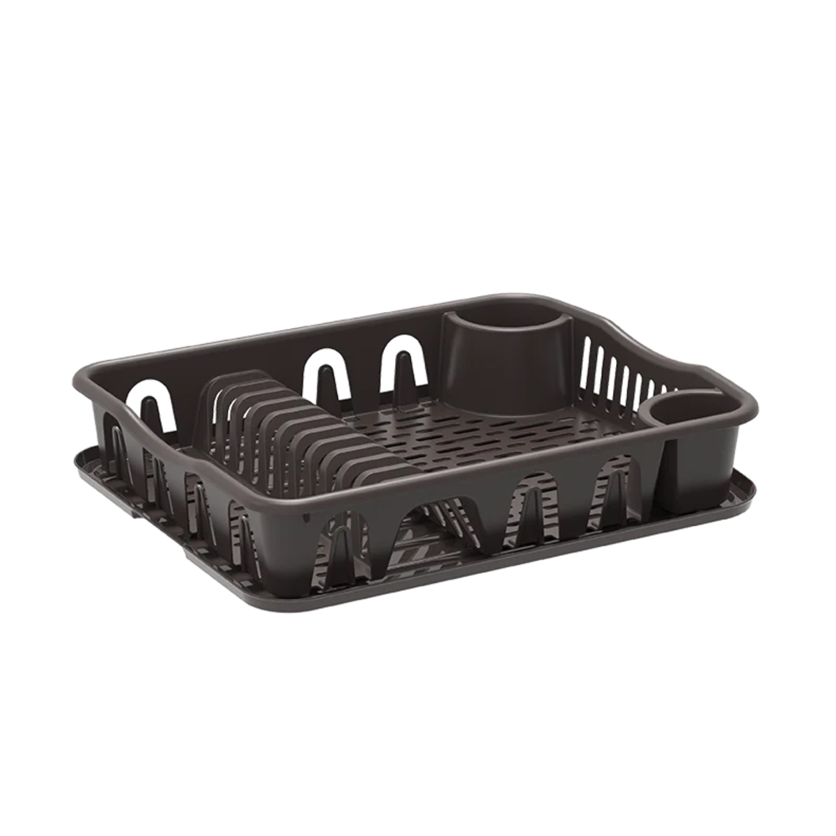 DISH DRAINER LARGE WITH TRAY 50X40X10CM