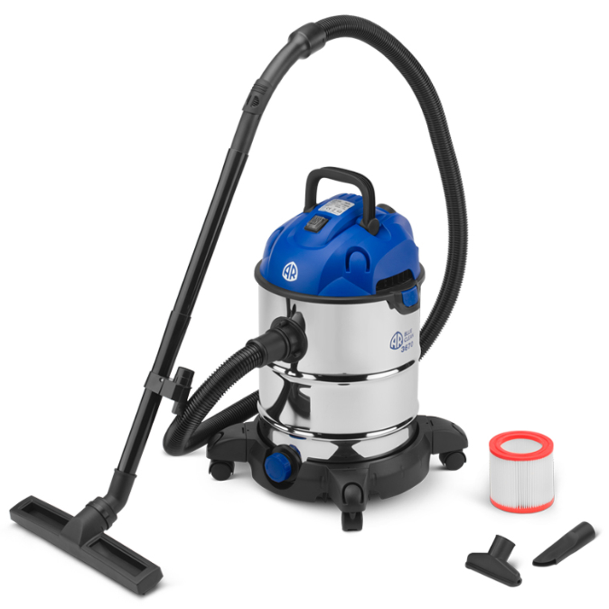 WET AND DRY VACUUM CLEANER ANOVI REVERBERI 3670 1600W 30L