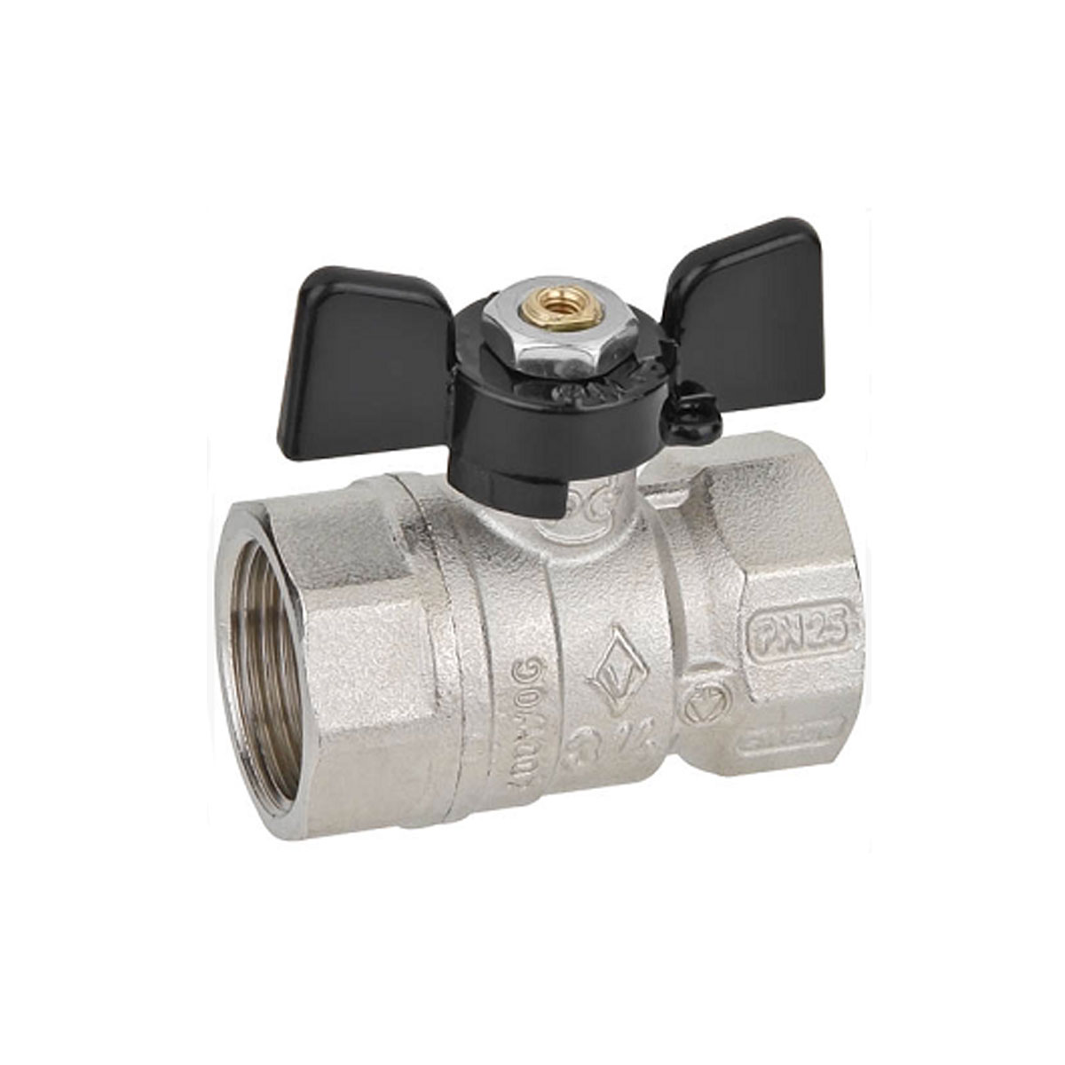 BALL VALVE SHORT HANDLE ITALY ART.602 F/F