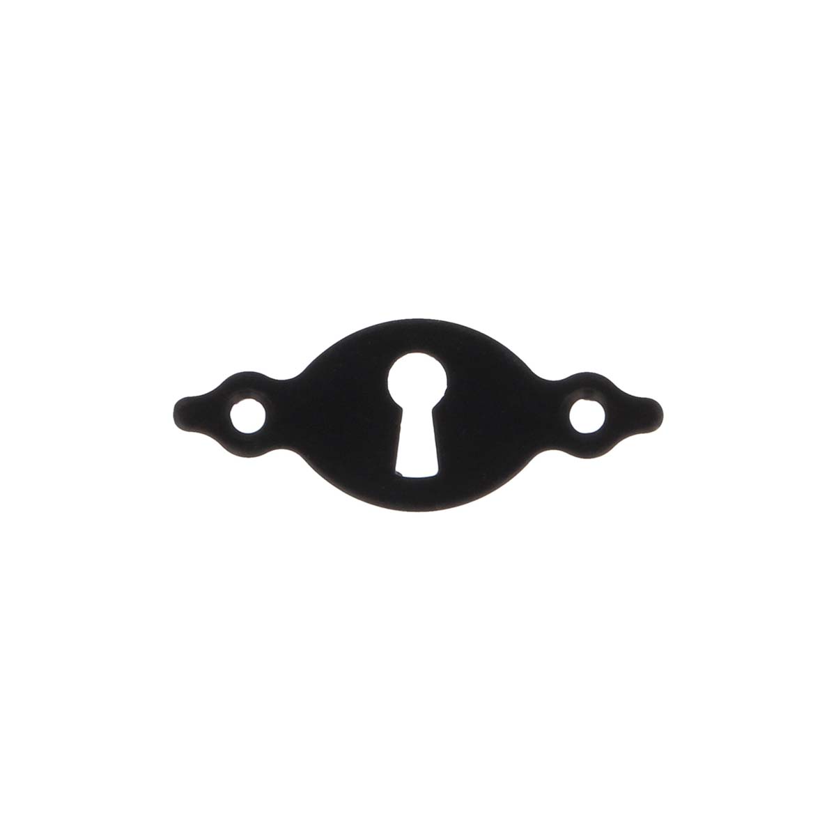 ΚΑΠΑΚΙ ΚΛΕΙΔΑΡΟΤΡΥΠΑΣ 10 67Χ25Χ1,5MM ΜΕ 2 ΒΙΔΕΣ ΜΕΤΑΛΛΙΚΟ ΜΑΥΡΟ