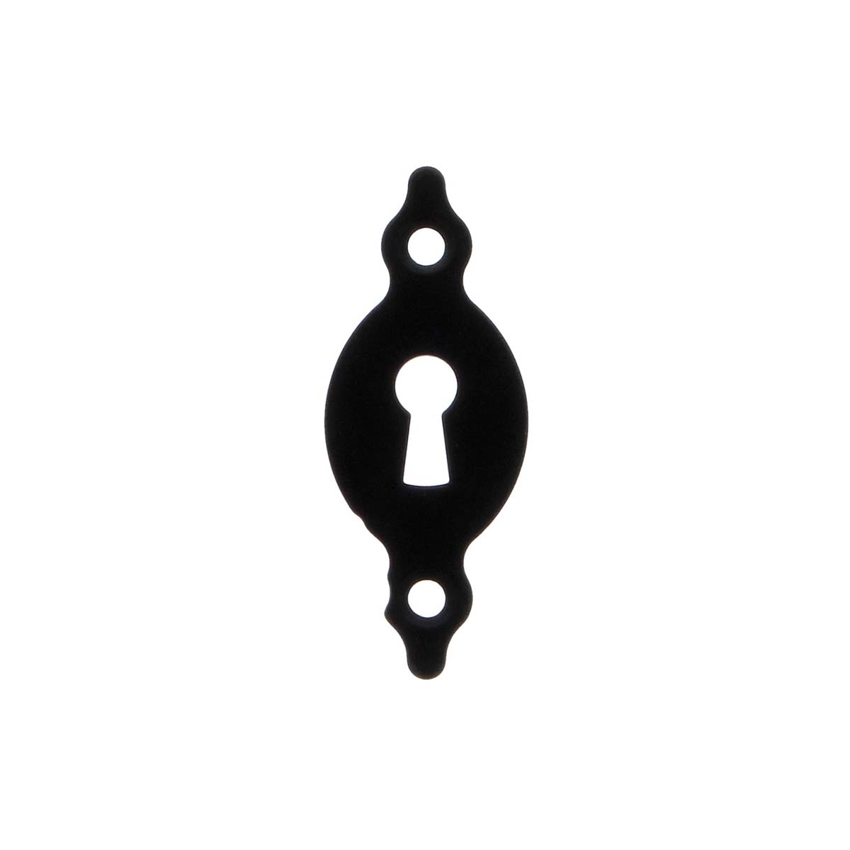 LOCK HOLE LID 11 67Χ25Χ1,5MM WITH 2 SCREWS METAL BLACK