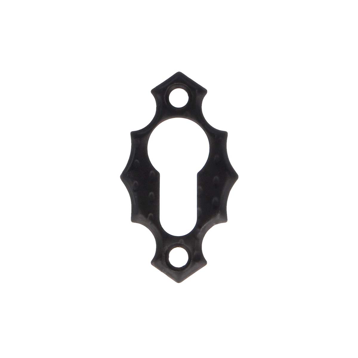 LOCK HOLE LID 13 60Χ34Χ3,5MM WITH 2 SCREWS METAL BLACK