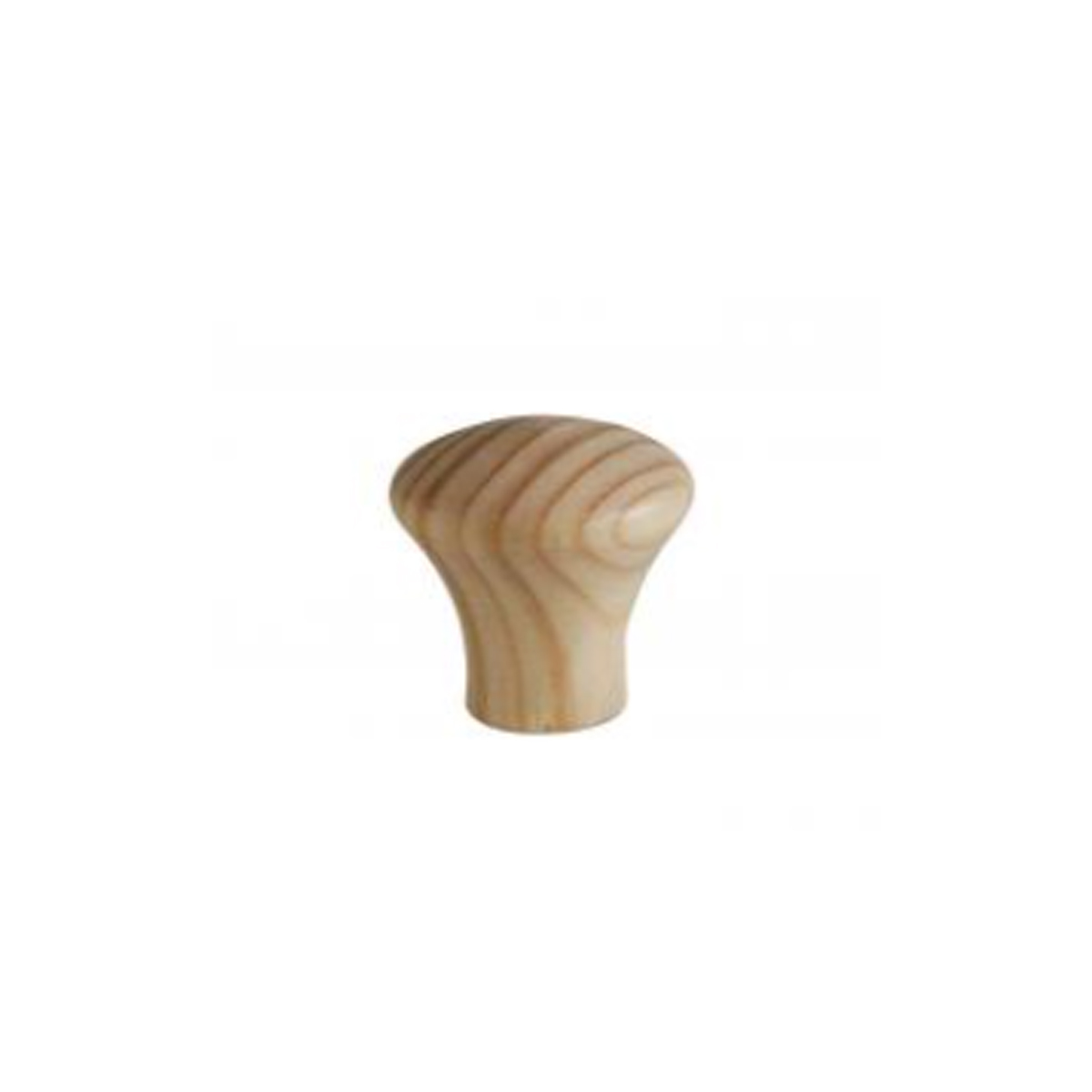 FURNITURE KNOB B BEAUTY OVAL Ø30MM POLISHED PINE