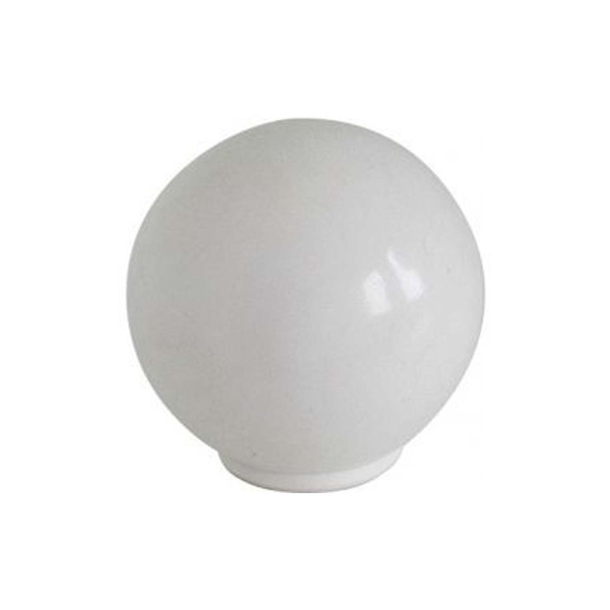 FURNITURE KNOB B BEAUTY Ø33Χ33MM PLASTIC WHITE
