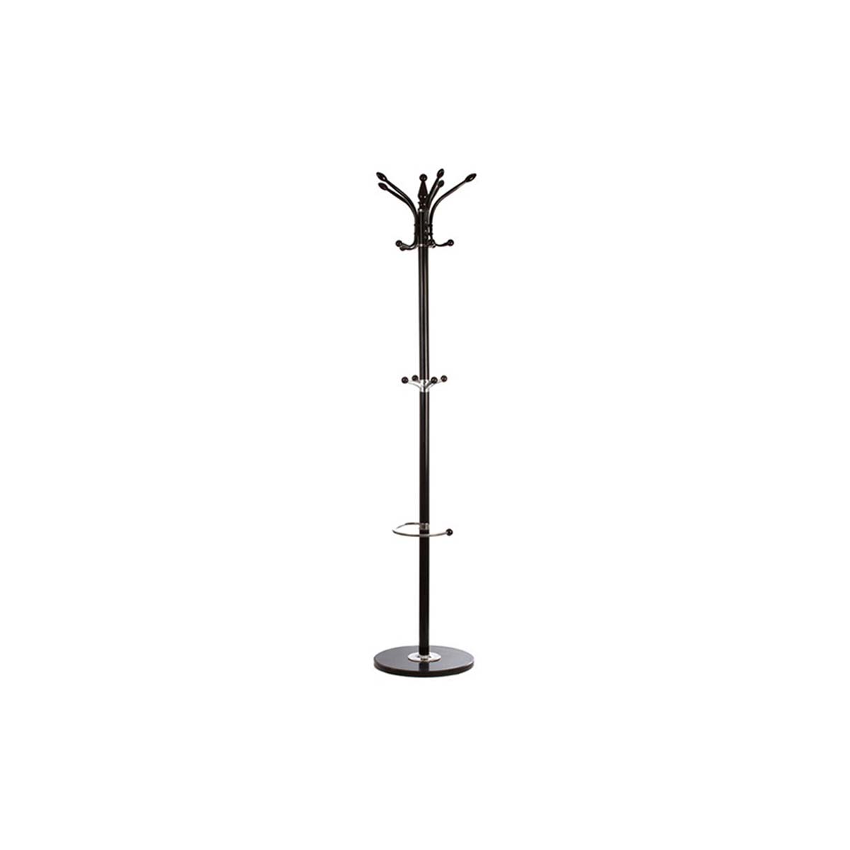 METAL COAT HANGER 10 SEATS 182CM BLACK