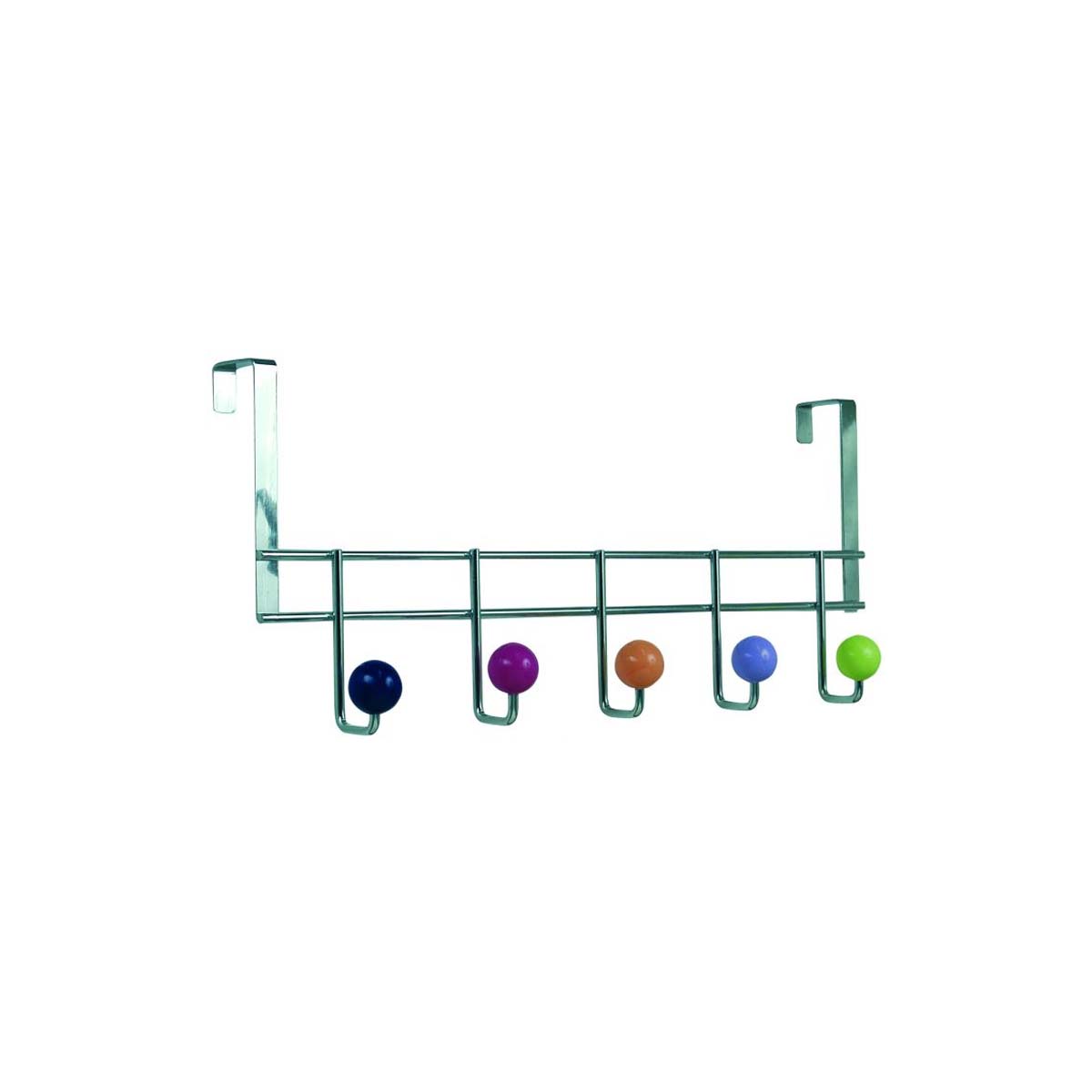 INCLUS HANGERS WITH 5 HOOKS MULTICOLOR COLOR