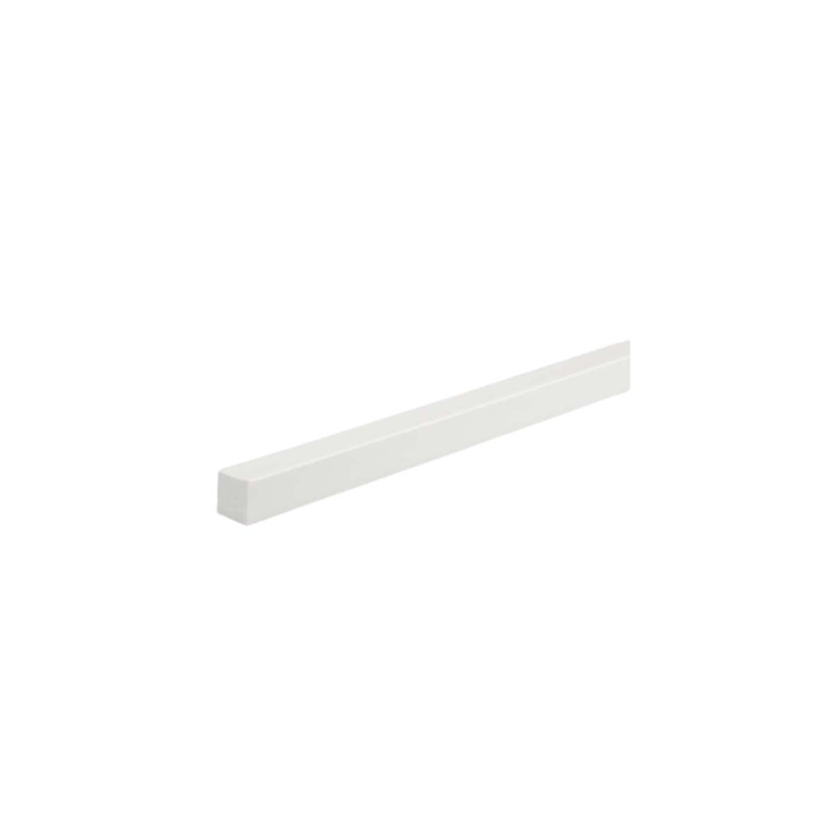 SQUARE PROFILE PVC 1000X15X15MM WHITE