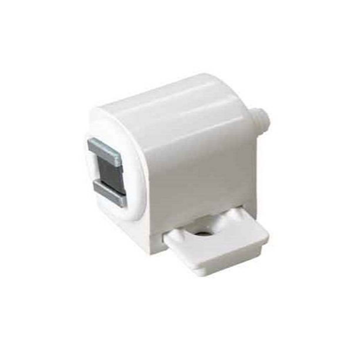 MAGNETIC LOCK WITH SLIDING PLATE 6KG PLASTIC WHITE