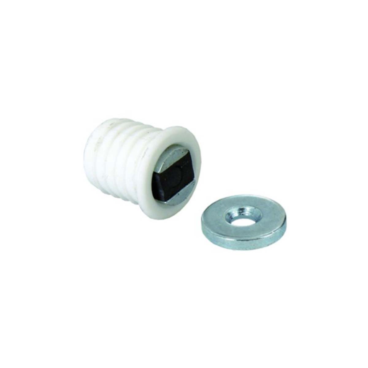 LOCK MAGNETIC HIDDEN CYLINDRICAL Δ14MM 8KG PLASTIC WHITE