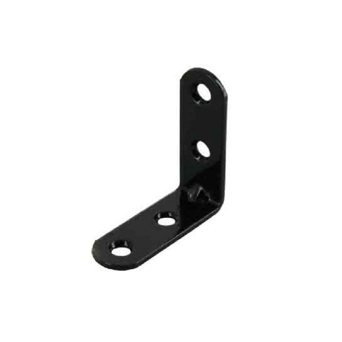 CHAIR CONNECTION ANGLE 30Χ20Χ2MM STEEL PLASTIC BLACK 4 PCS