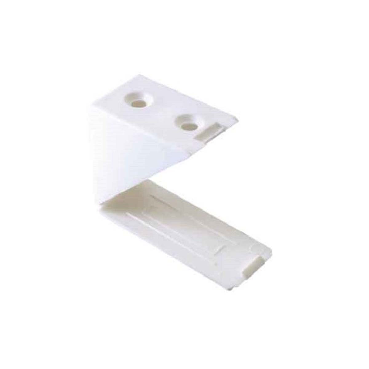 ANGLE CONNECTION 24X43X43MM PLASTIC WHITE SINGLE