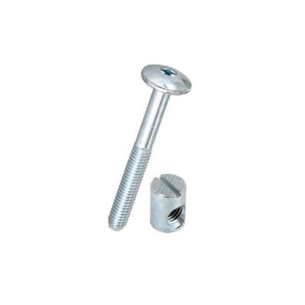 FURNITURE ASSEMBLY SCREW METAL HALF-HALF