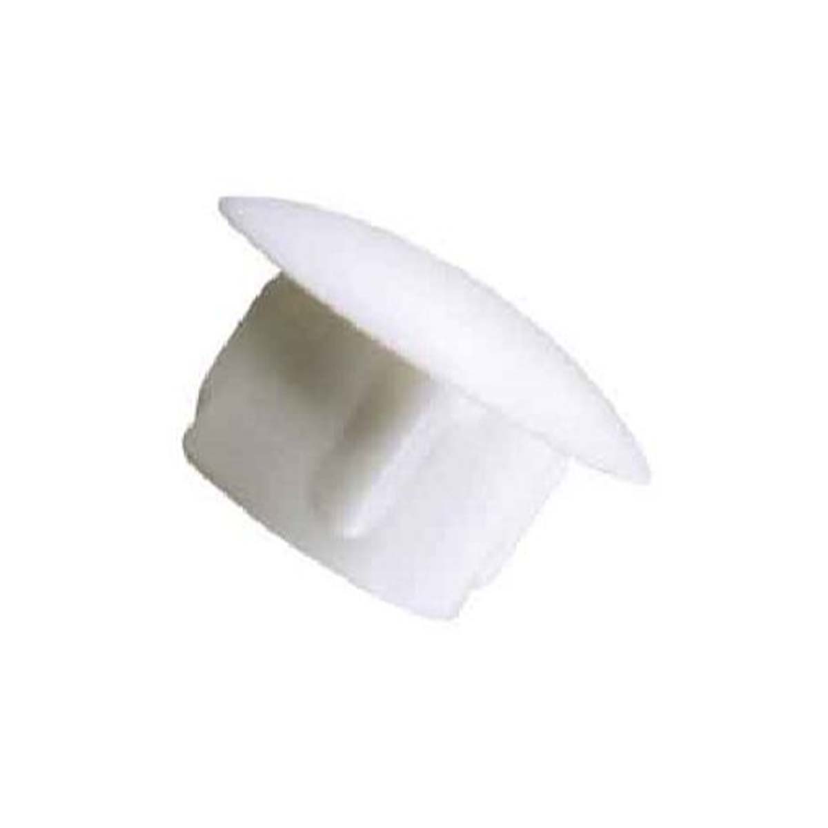 SCREW LID 4MM PLASTIC WHITE
