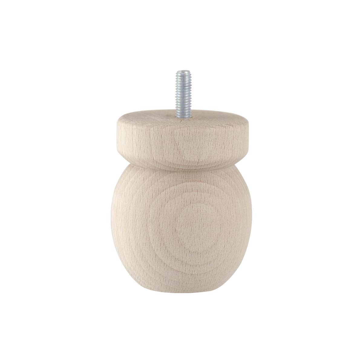 FURNITURE FOOT ROUND WITH COLLAR