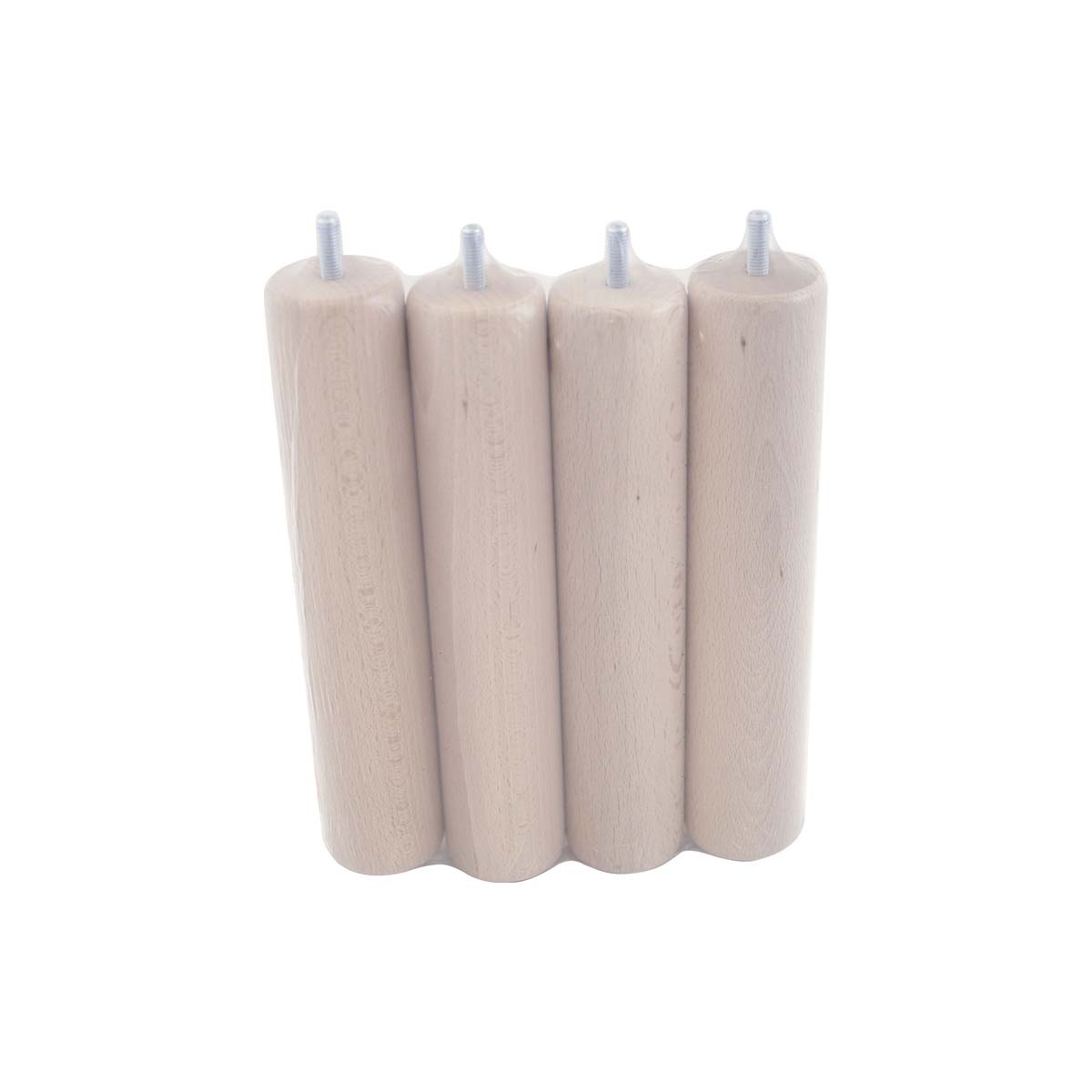 FURNITURE FEET CYLINDRICAL 250ΧΦ50MM WOODEN 4 PCS.