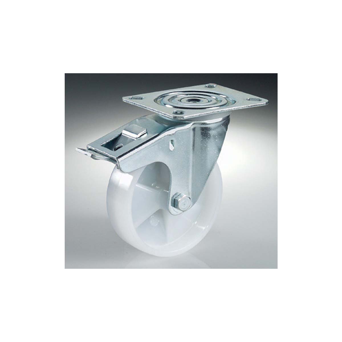 WHEEL WITH FLANGE AND STOPPER NVPBX / 2 WHITE