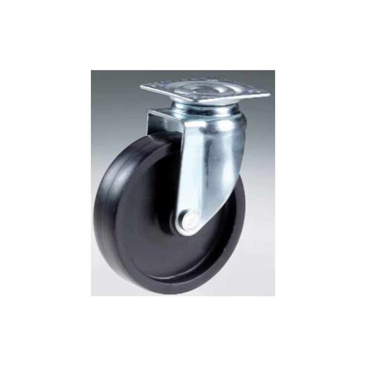 WHEEL WITH FLANGE DP 30MM PVC BLACK