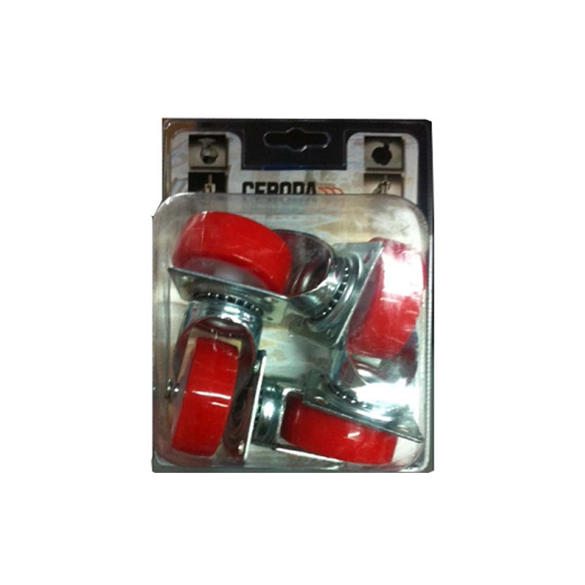 WHEEL WITH FLANGE DY1P 50MM COFFEE IN PLISTER 4 PCS.