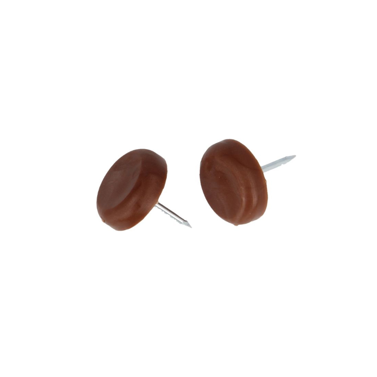 PROTECTOR WITH NAIL FOR FURNITURE FEET PLASTIC 75 BROWN 4PCS
