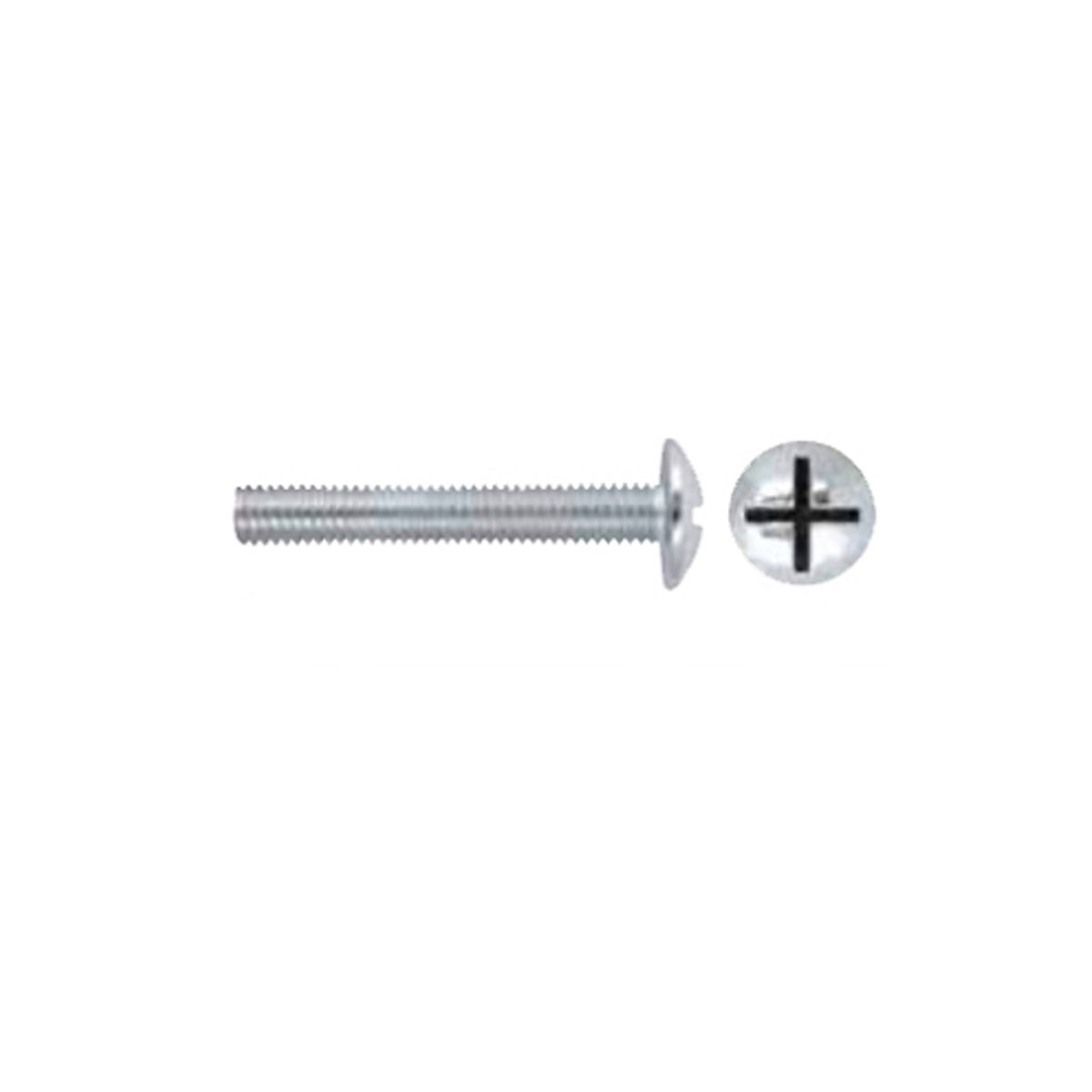 THREADED ROD SCREW ROUND HEAD DIN 555 TBL Z.PL.