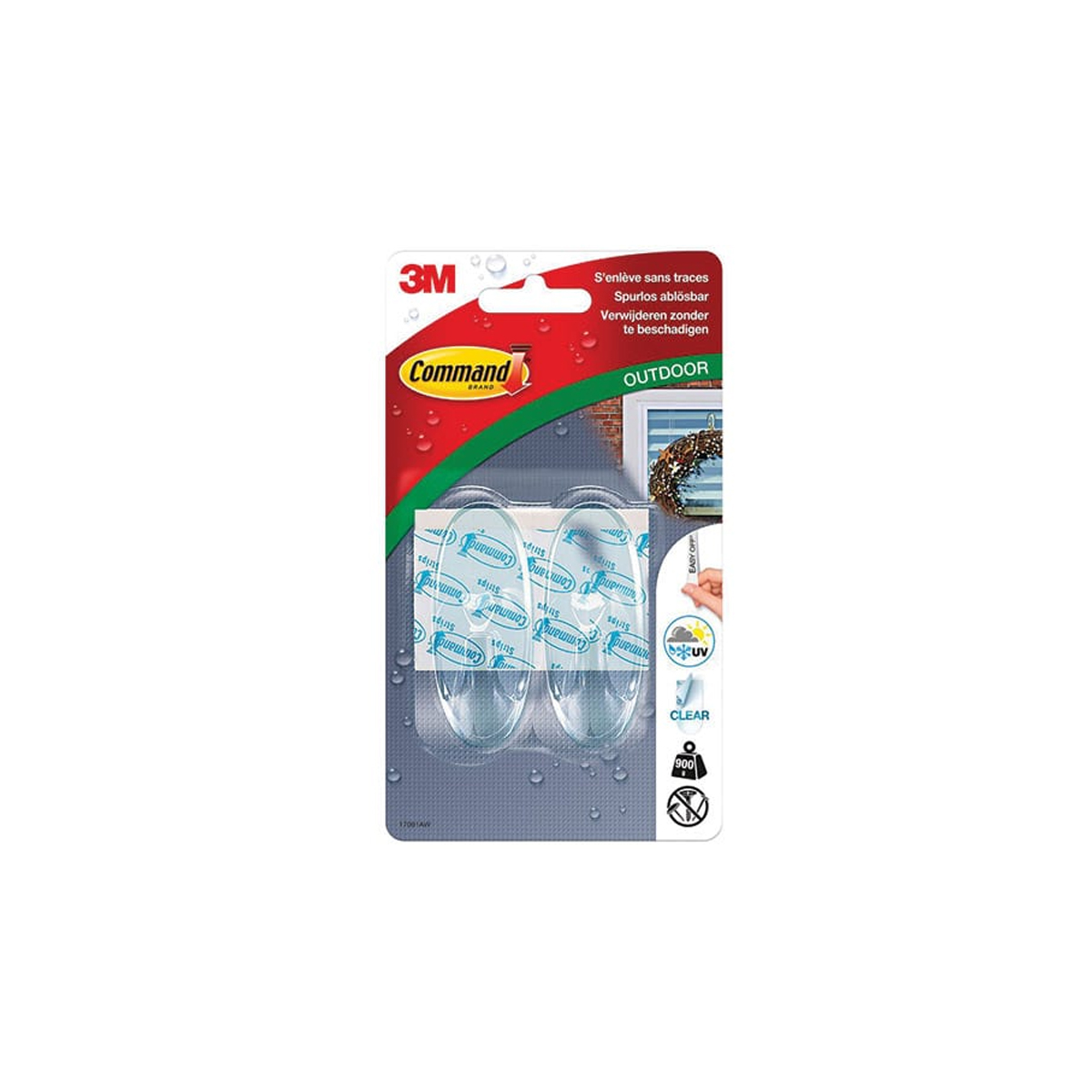 HANGER STICKERS 3M REMOVAL WITHOUT TRACE AND EXTERIOR USE 2TEM TRANSPARENT