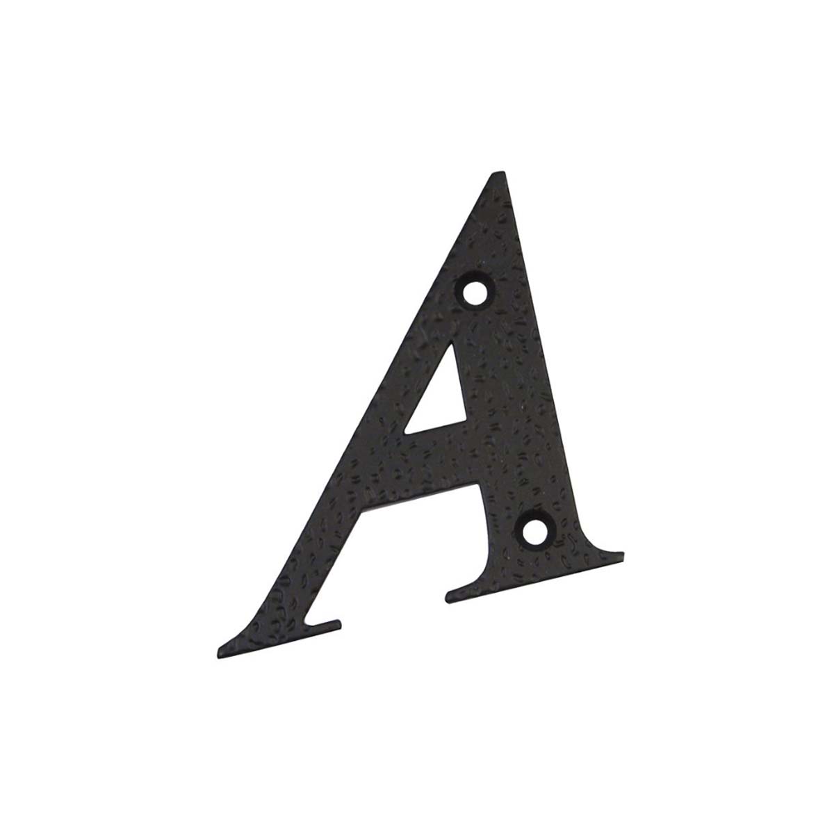 LETTER METALLIC BLACK WITH 2 SCREWS