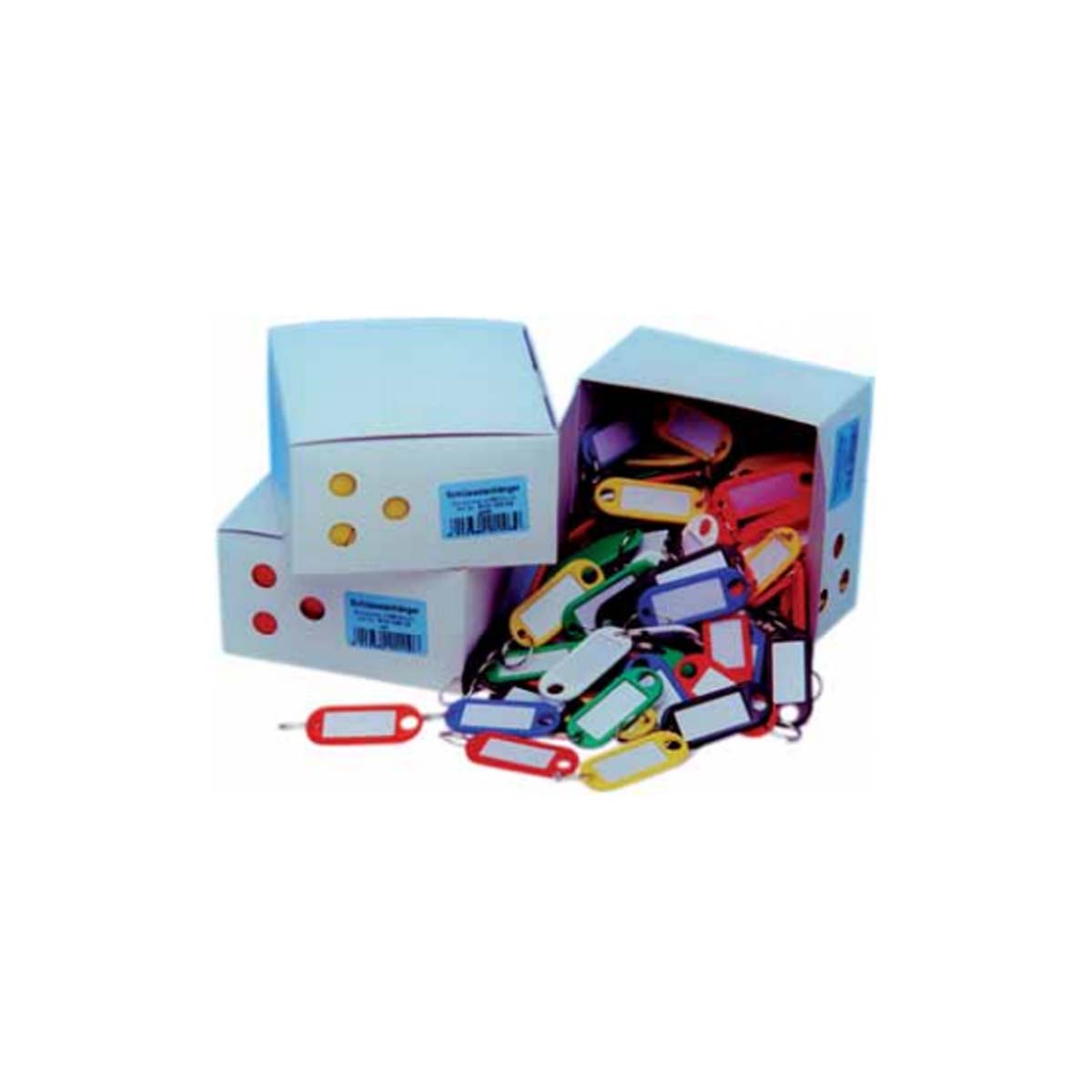 PLASTIC KEYCHAIN OBAL VARIOUS COLORS