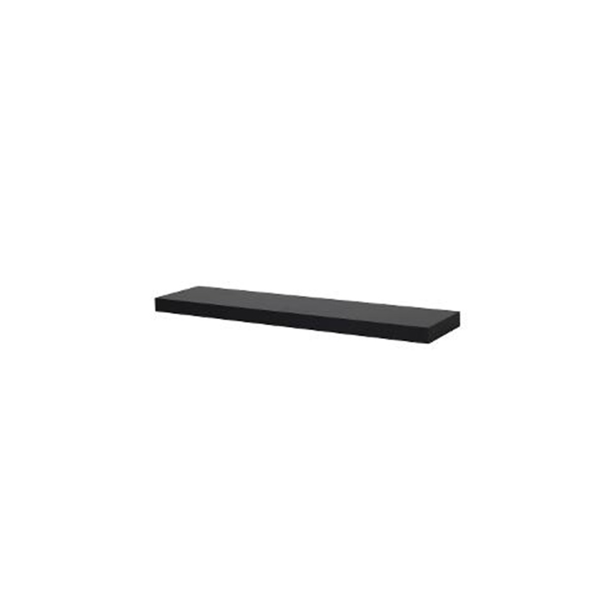 BASIC WOODEN SHELF 60CMX18CMX38MM BLACK