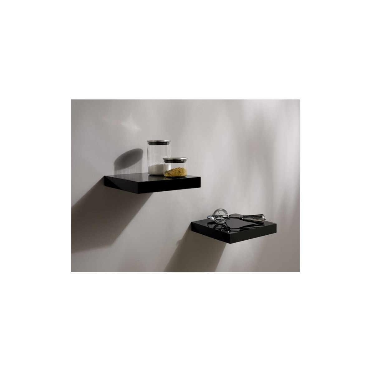 DECO SYSTEM THICK SHELF 23CMX23,5CMX38MM BLACK
