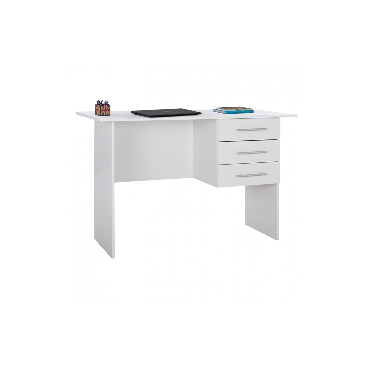 ENSLEY MELAMINE DESK WITH 3 DRAWERS 120Χ60Χ76CM