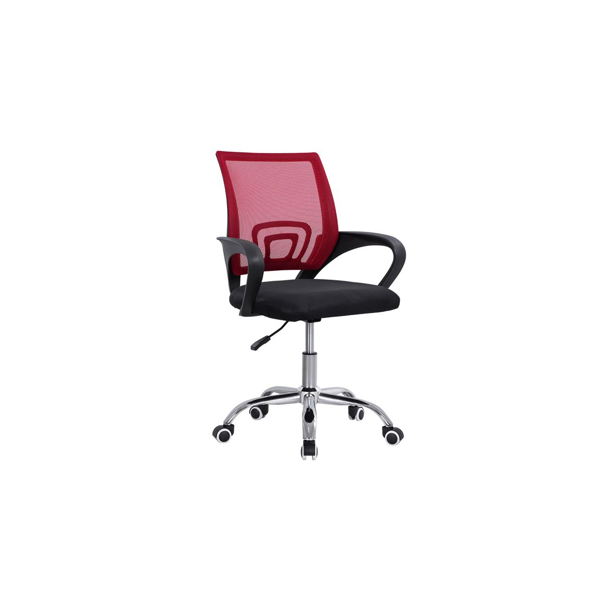 BRISTONE OFFICE CHAIR WITH CHROME LEG BLACK