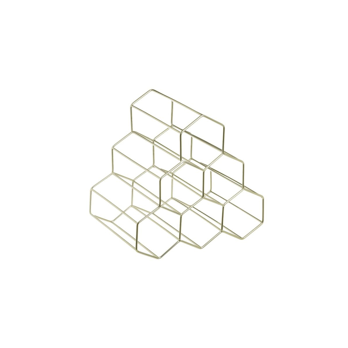 SHELF FOR BEVERAGE BOTTLE 6 PLACES METALLIC