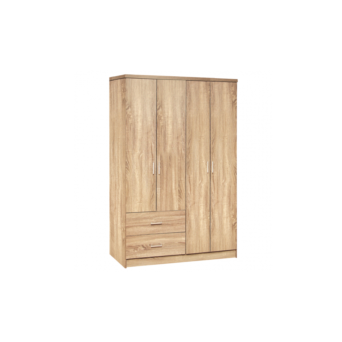 BLAKELY WARDROBE 4-LEAVES WITH 2 DRAWERS 120X42.5X180.5CM