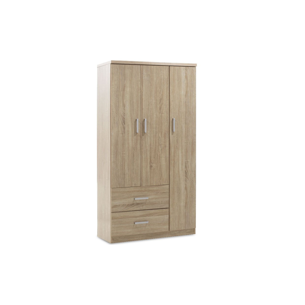 LEGO WARDROBE 3-SHEET WITH 2 DRAWERS 90Χ45Χ180CM WOODEN