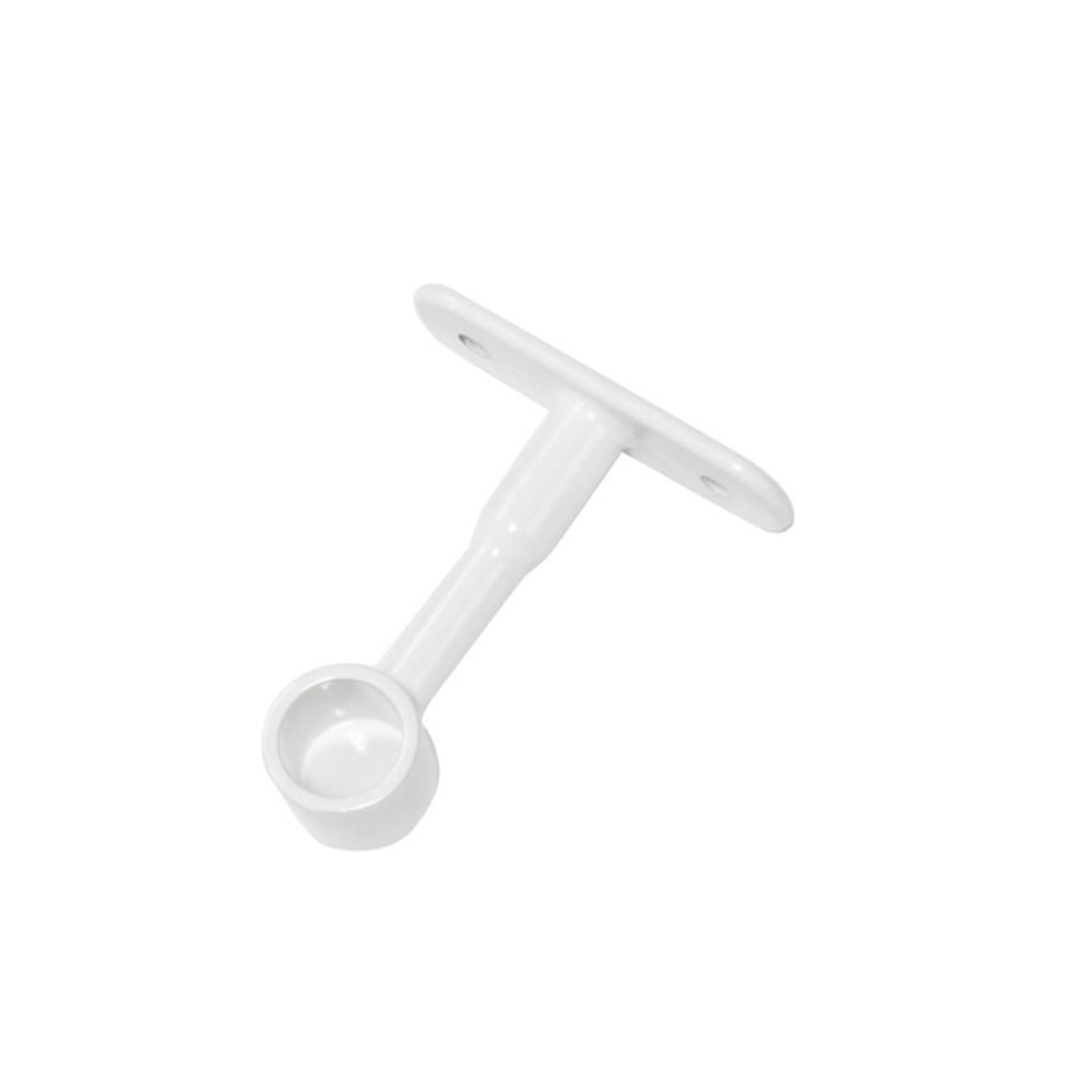 SUPPORT BASE FOR CABINET PIPE 19X65MM METAL WHITE