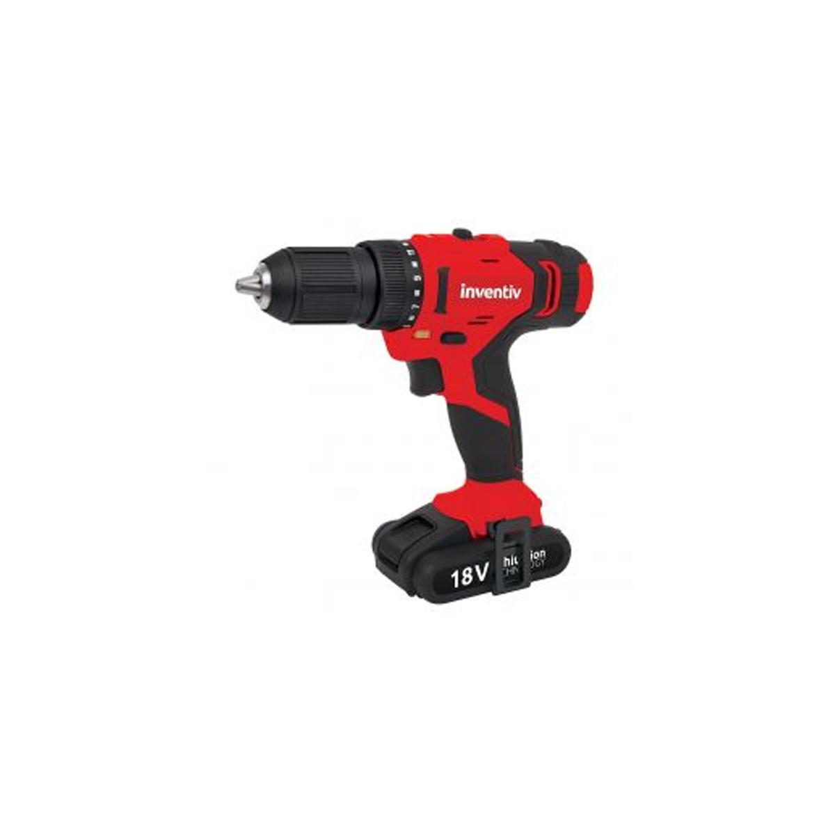 INVENTIV CORDLESS DRILL WITH LITHIUM BATTERY 18V