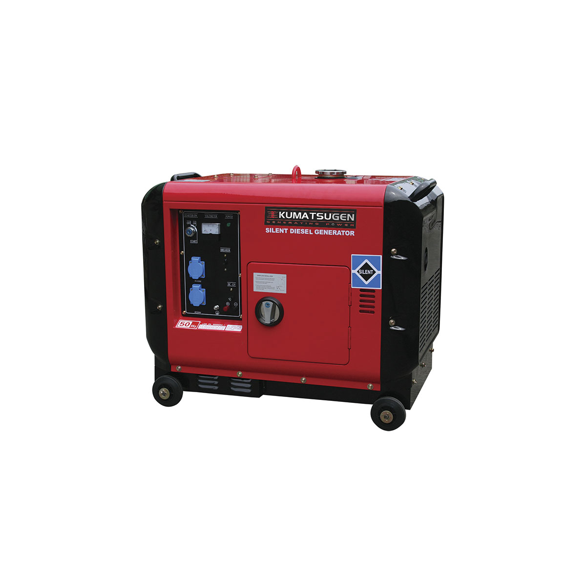 KUMATSUGEN GP 10000 MAT 9 KVA OIL GENERATOR CLOSED TYPE WITH FUEL AND BATTERY THREE-PHASE