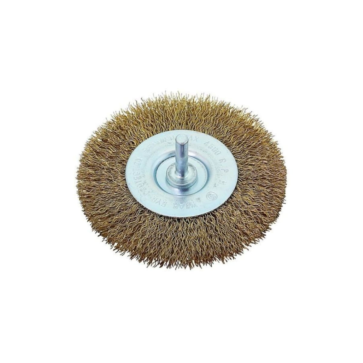 BENMAN WIRE BRUSH ROUND WITH AXLE Φ40 (468.50) (FOR DRILLS)